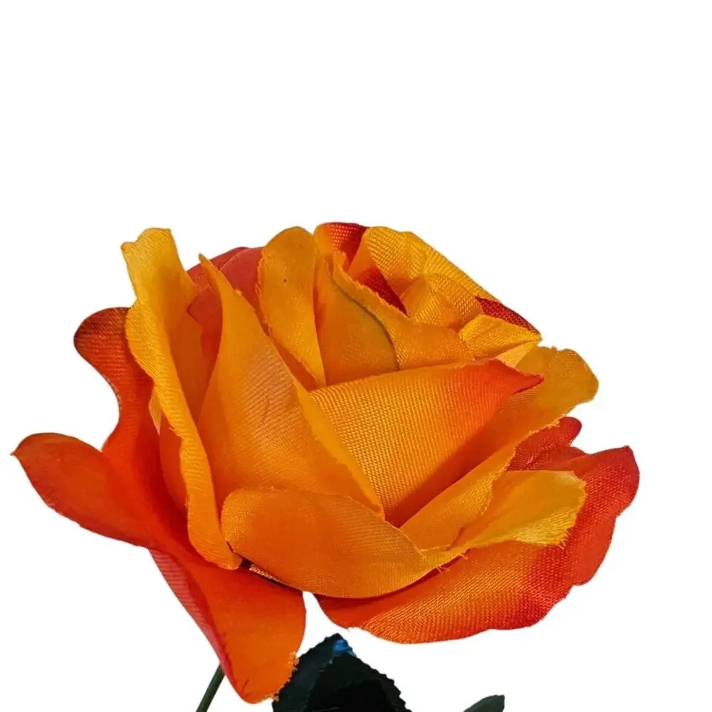 Orange Coral Silk Rose Flower Bushes 24 Roses 4